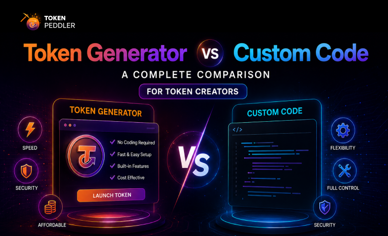 TokenPeddler: Token Generator vs Custom Code: A Complete Comparison for Token Creators