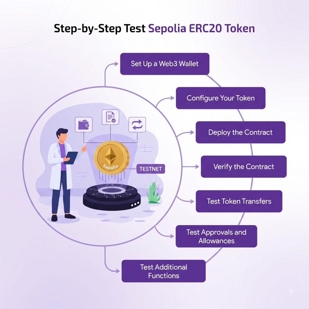 Token Peddler: Step by Step Test Sepolia ERC20 Token